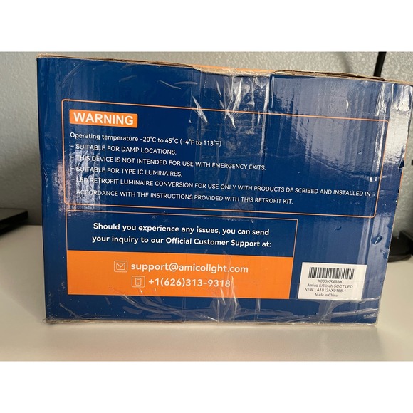 Amico 5/6 Inch 5CCT LED Recessed Lighting Dimmable 2700K-6000K 1050LM (12 Pack) - Picture 10 of 10